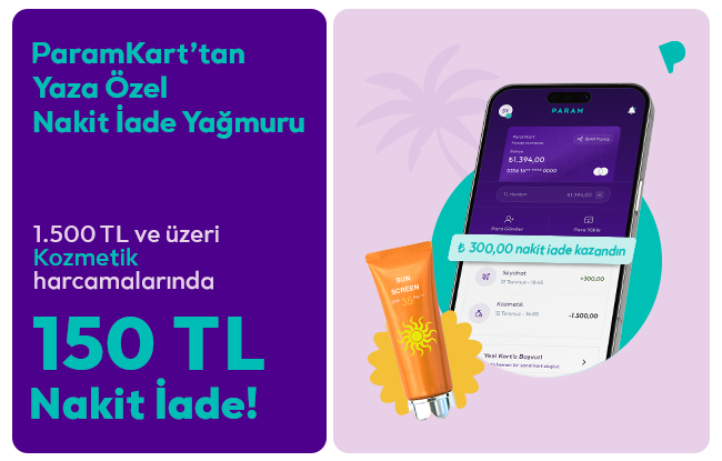ParamKartllara Kozmetik Harcamalarnda %10 Nakit ade