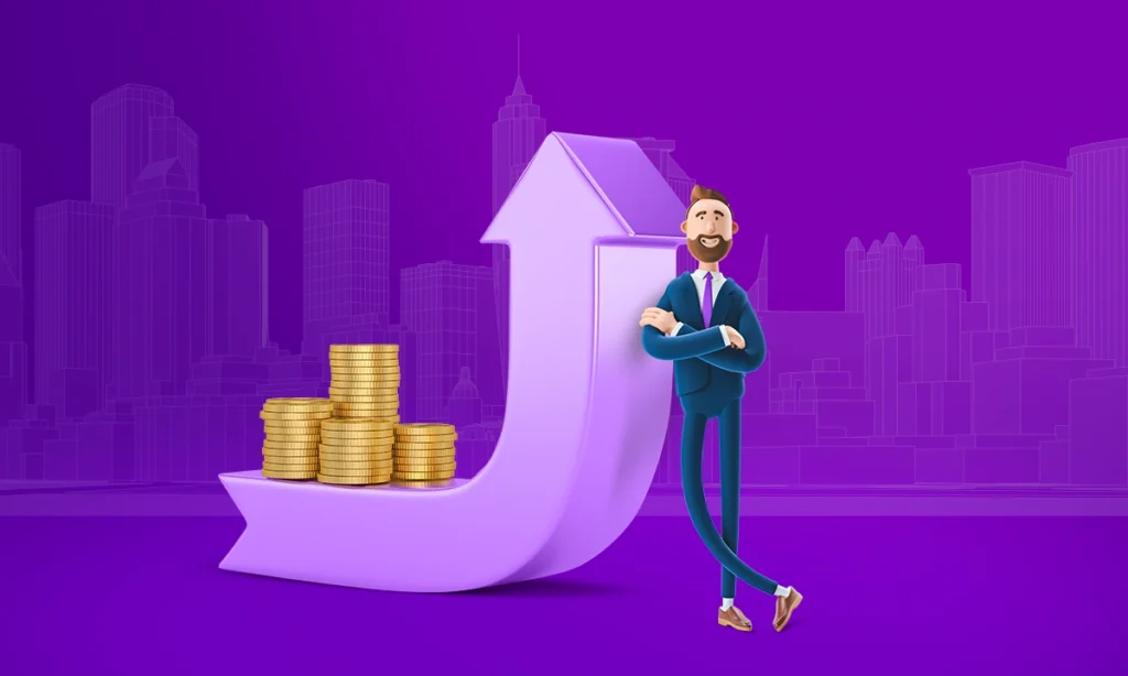 Aktif büyüklüğü analiz etmek için büyüteçle incelenen bir finansal bilanço